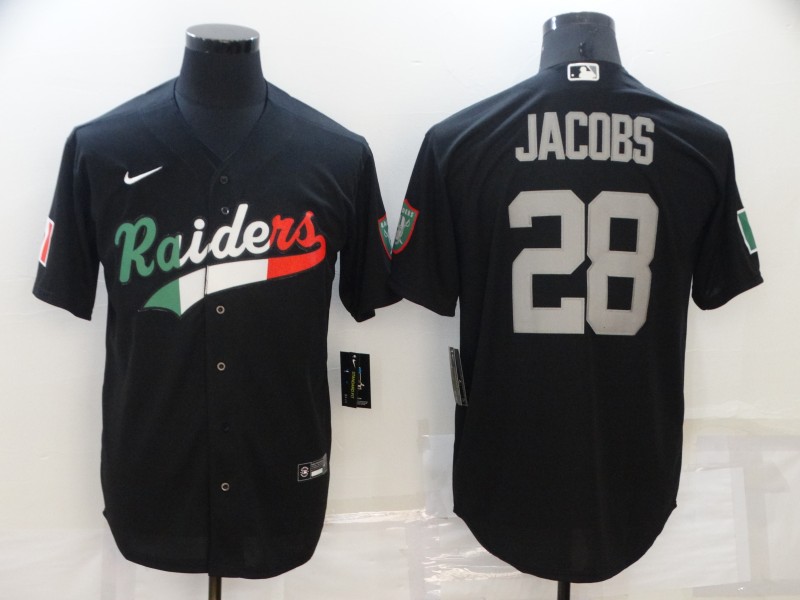 Cheap 2022 Men Nike NFL Oakland Raiders 28 Jacobs black Vapor Untouchable jerseys